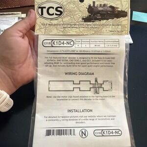 TCS 1318 K1D4-NC | Kato Athearn N Scale Decoder | New | Train Control Systems!